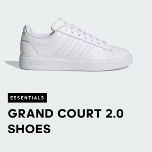 Adidas Grand Court 2.0, white, size 10
